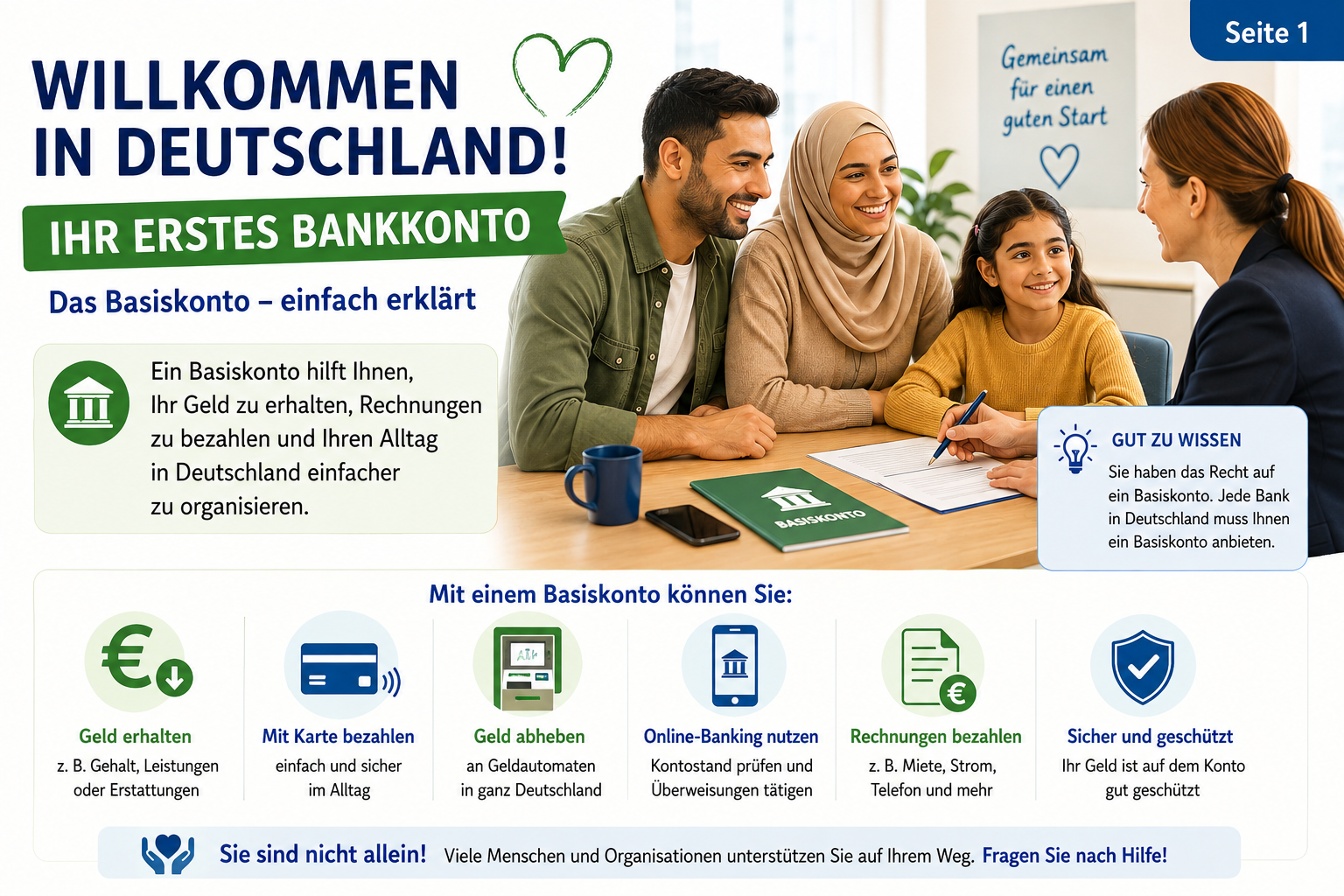 Basiskonto für Geflüchtete – Recht auf ein Konto